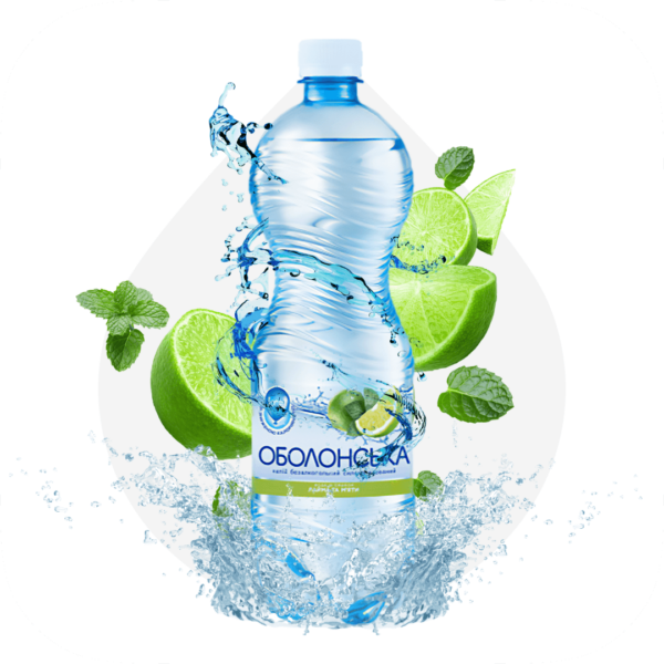 Obolonska Water with Lime and Mint Taste